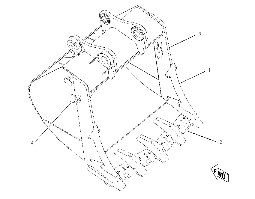 BUCKET AR-MASS EXCAVATOR 1423560 CAT