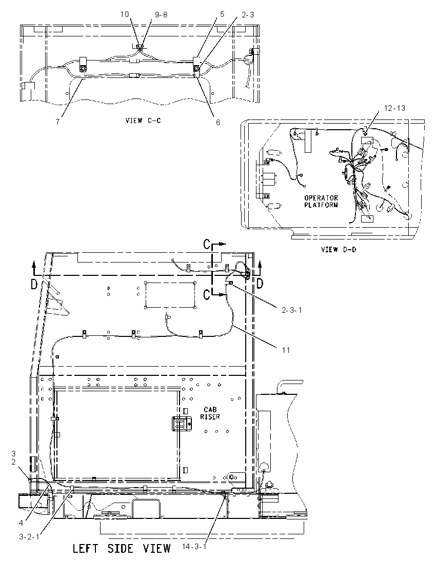 WIRING GP-CAB RISER 1523775 CAT