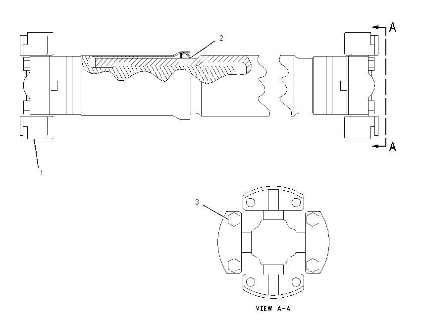 SHAFT GP-CENTER DRIVE 1740080 CAT