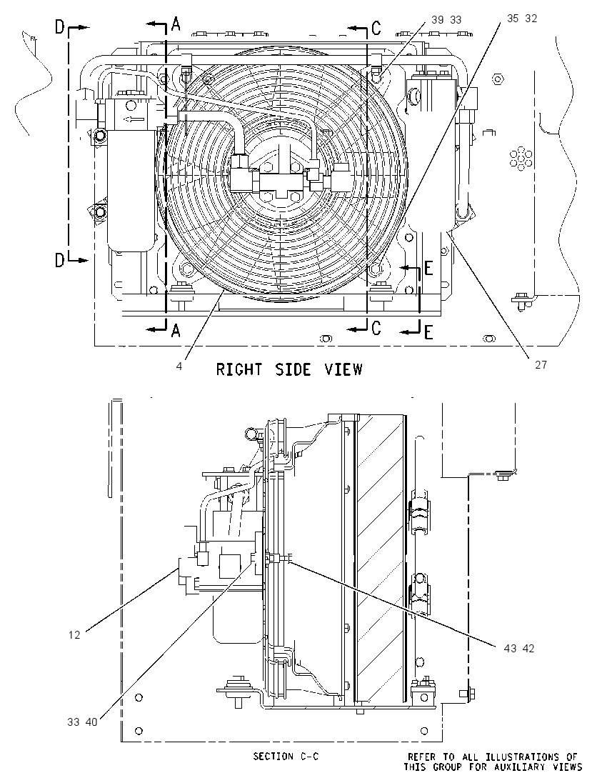 COOLER & FAN GP-AXLE OIL 1503157 CAT