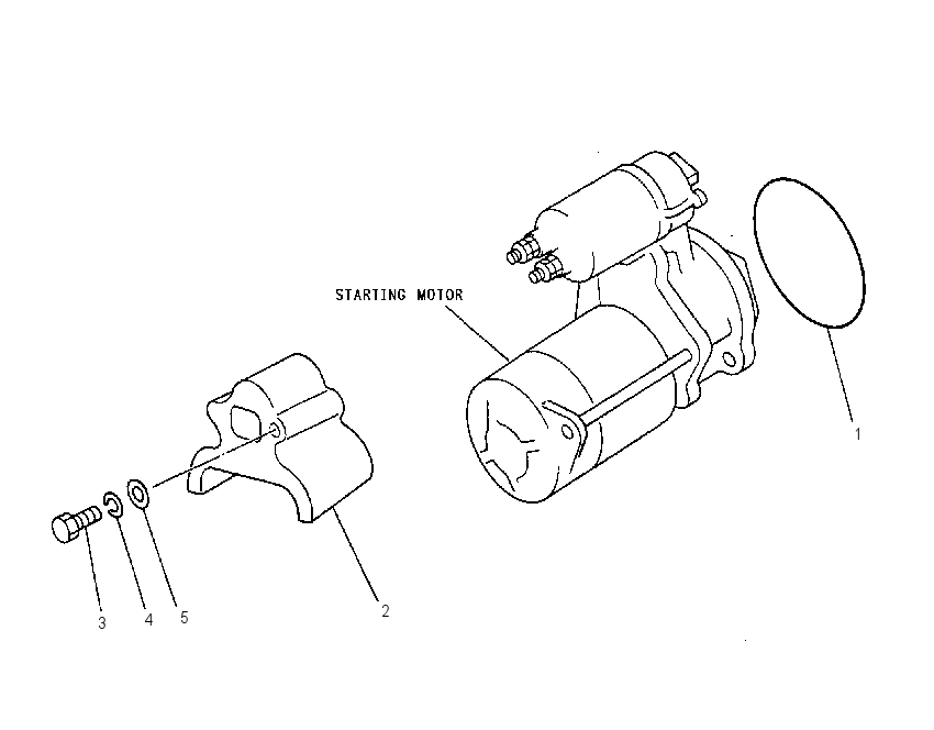 MOUNTING GP-STARTING MOTOR 1252963 CAT