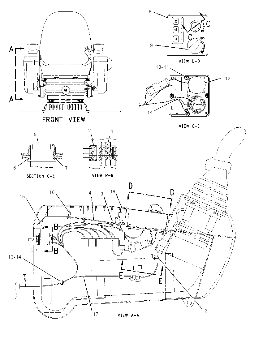Проводка консоли 1834856 CAT