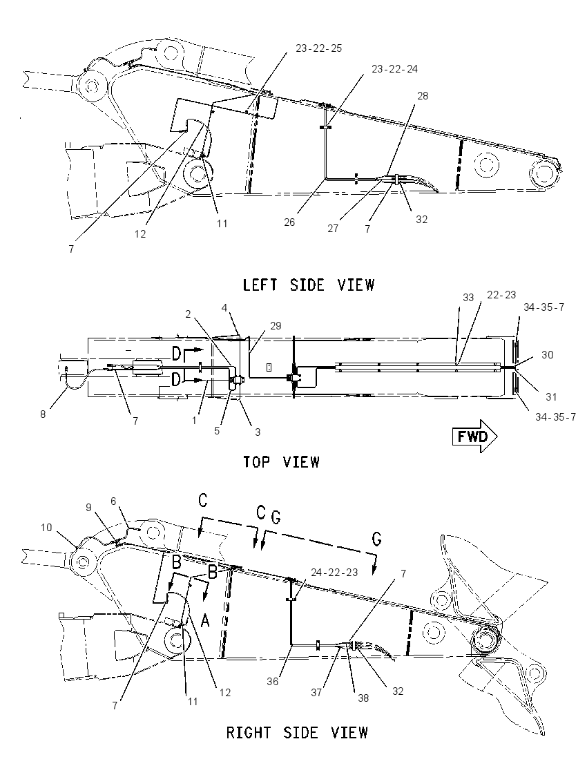Трубопроводы смазки 1529689 CAT