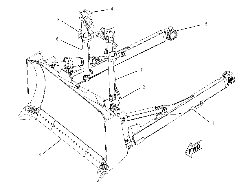 BULLDOZER AR-SEMI-UNIVERSAL 1634550 CAT