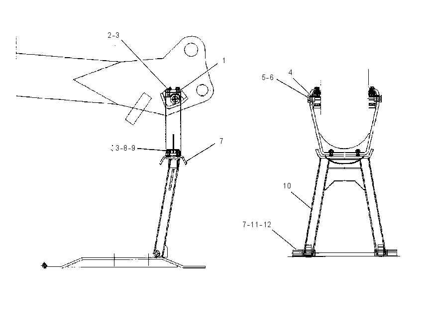 SUPPORT GP-BOOM 1796612 CAT