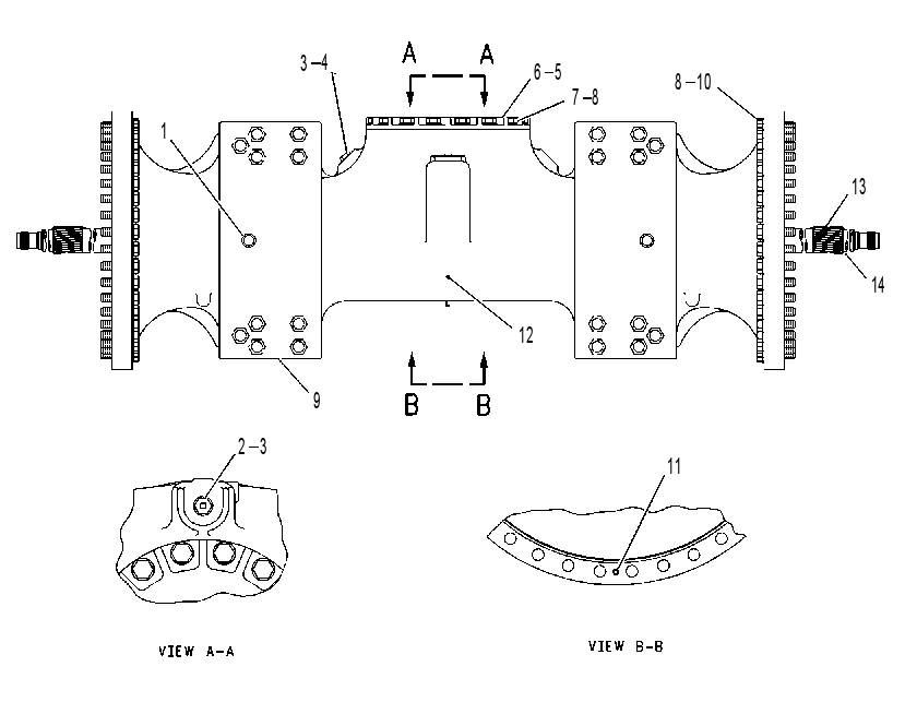 AXLE GP-FIXED 8X0132 CAT
