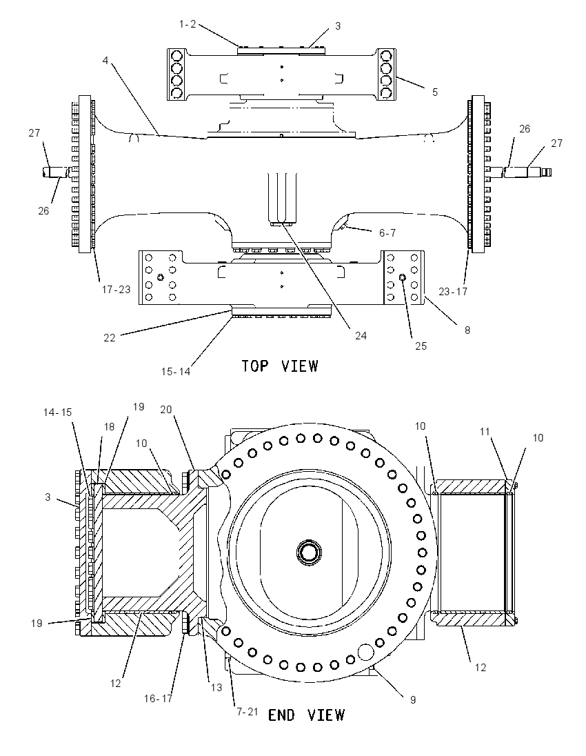 AXLE GP-OSCILLATING 8X0134 CAT