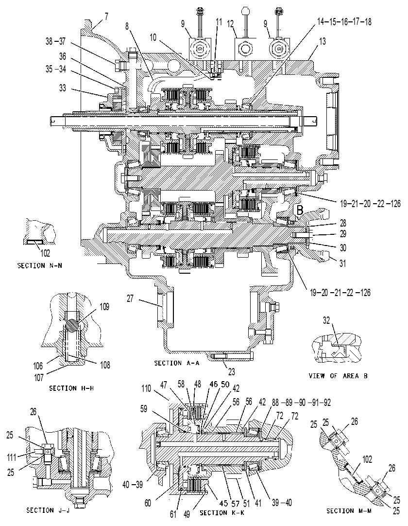 TRANSMISSION GP-POWER SHIFT 1470200 CAT