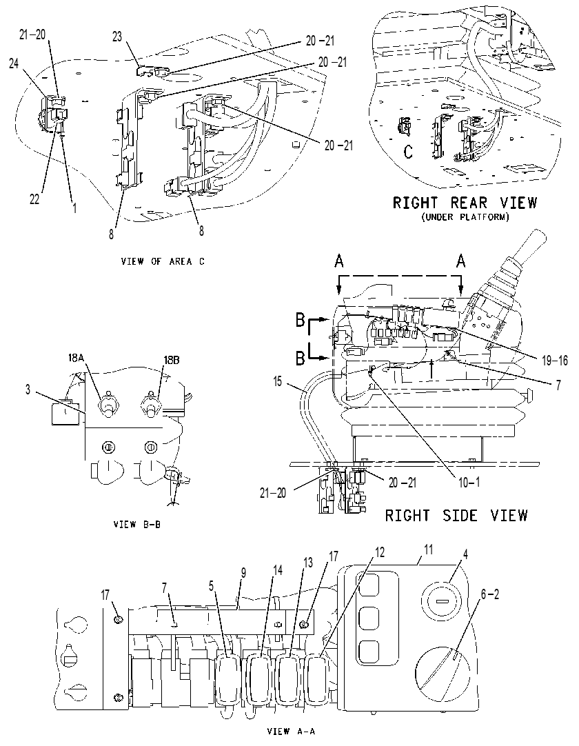 Проводка консоли 1679508 CAT