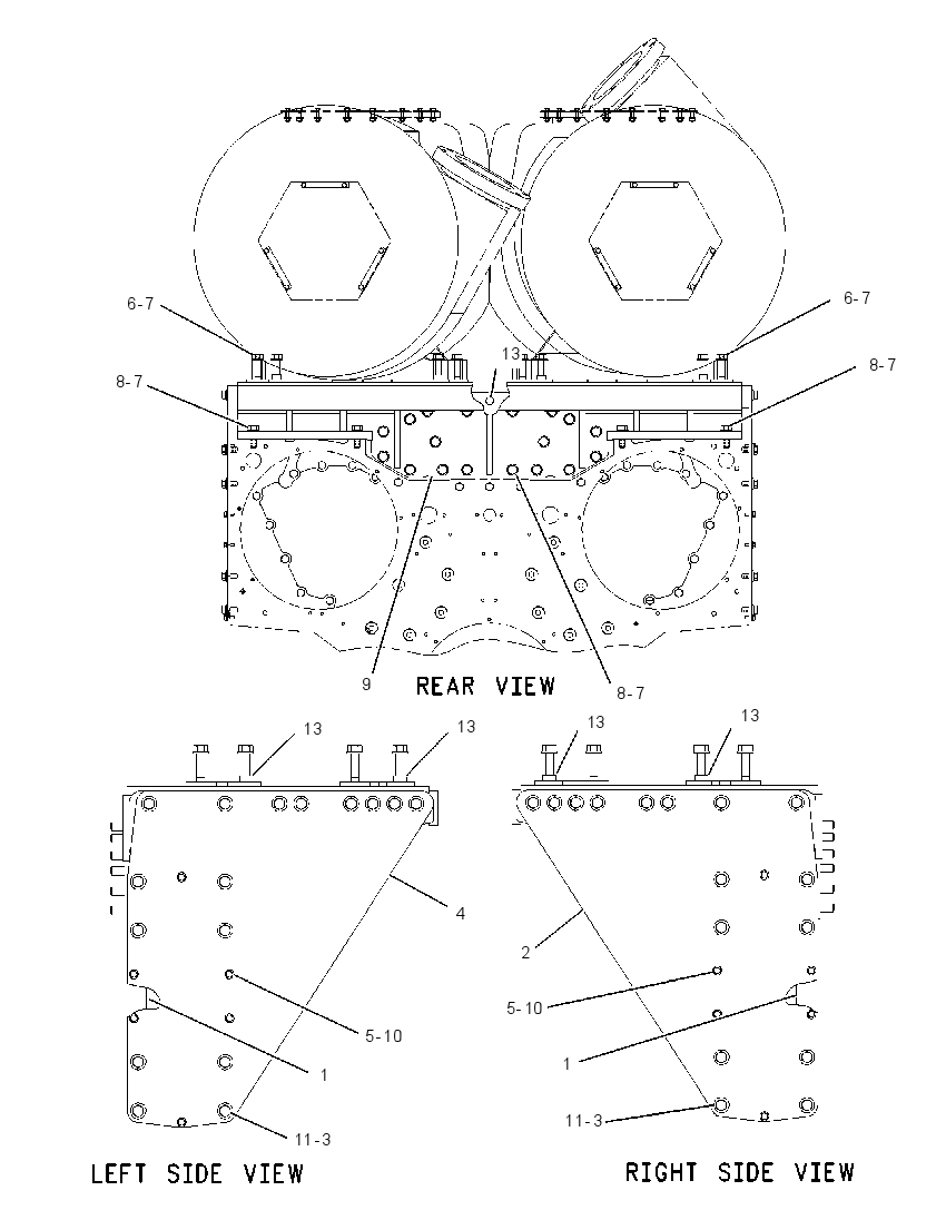 MOUNTING GP-TURBOCHARGER 1422842 CAT