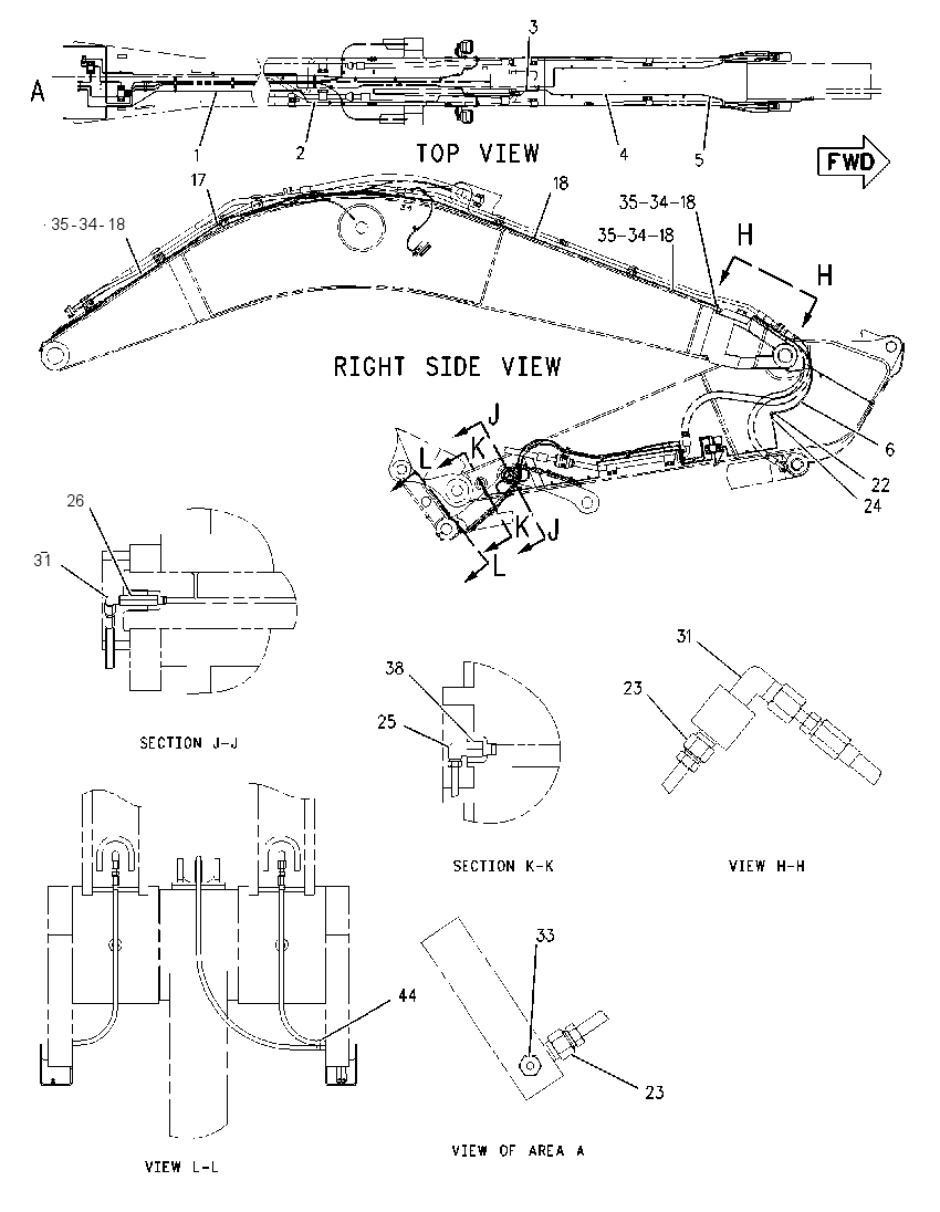 Трубопроводы смазки 1723046 CAT