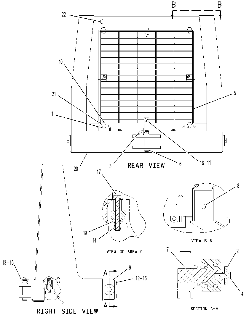 BUMPER GP-REAR 1688532 CAT
