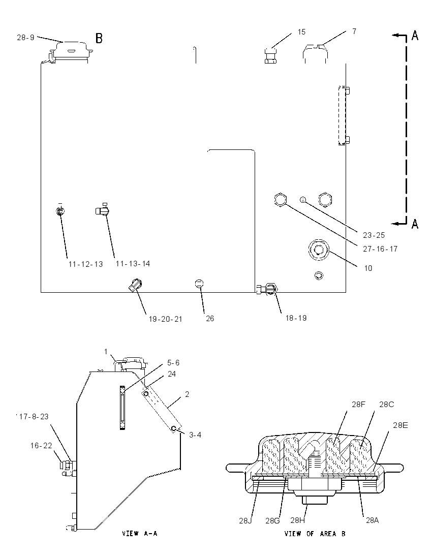 TANK & MTG GP-HYDRAULIC & FUEL 1341105 CAT