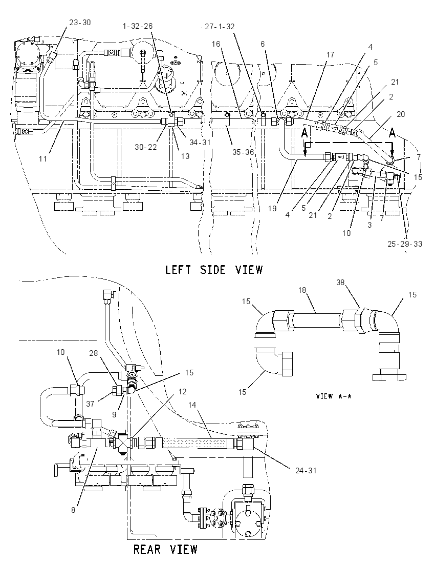 LINES GP-LUBE OIL 1683621 CAT