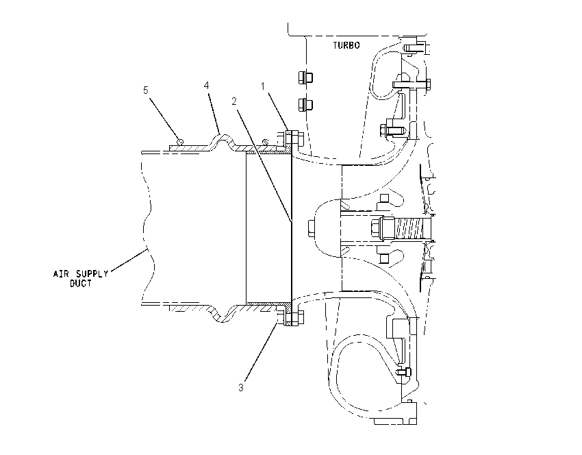 ADAPTER GP-TURBOCHARGER 1090057 CAT