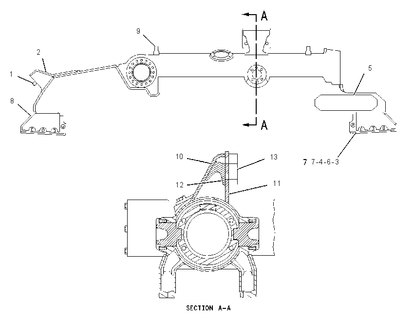 FRAME AS-TELESCOPING RECOIL 1763733 CAT