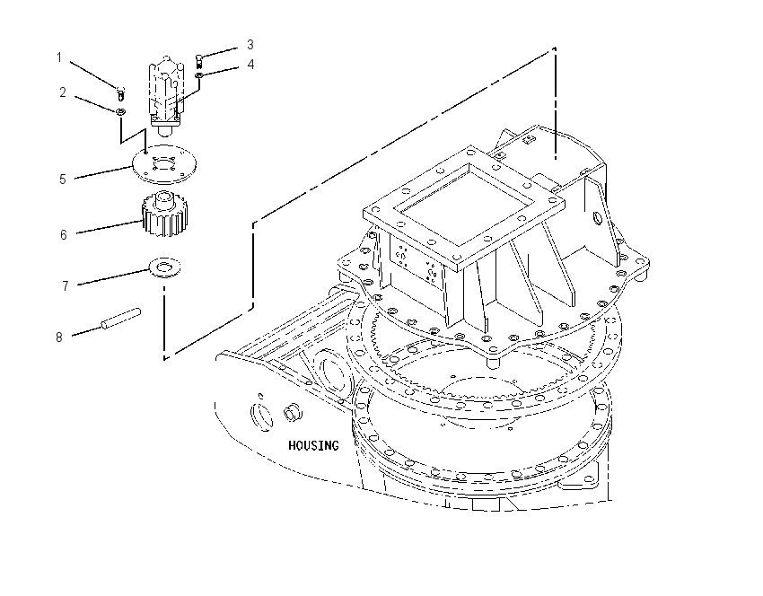 MOUNTING GP-ROTATOR MOTOR 1609323 CAT