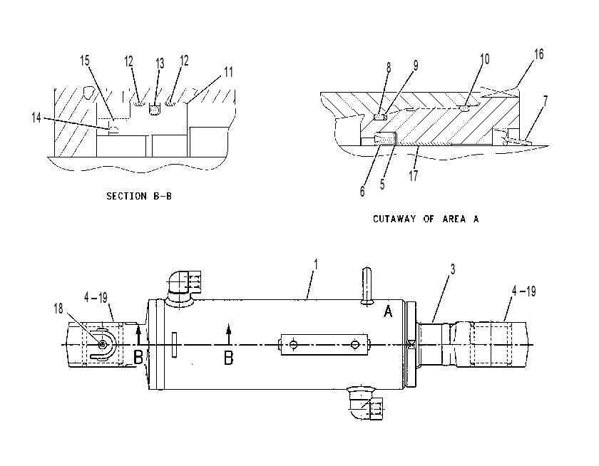 CYLINDER GP-BLADE 1636935 CAT