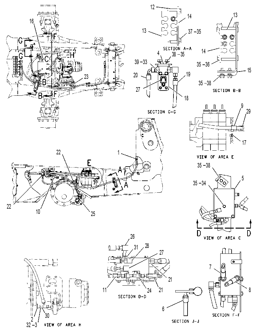 MANIFOLD & LINES GP-STEERING 1213948 CAT