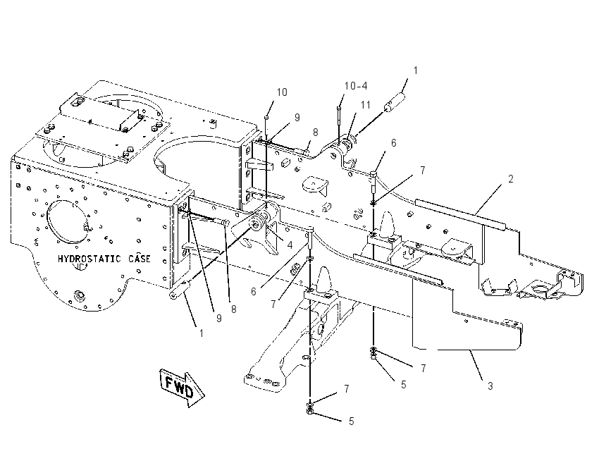 FRAME GP-MAIN 1123854 CAT