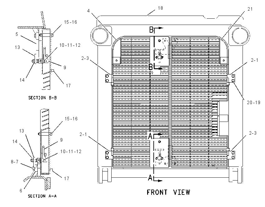 GUARD AR-HINGED 1357086 CAT