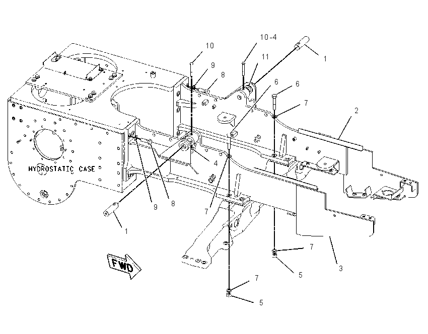 FRAME GP-MAIN 1123659 CAT