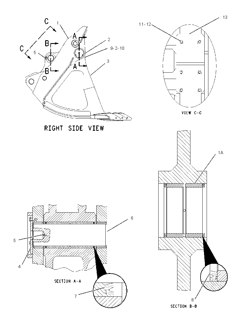 BUCKET GP-FRONT SHOVEL 1571609 CAT