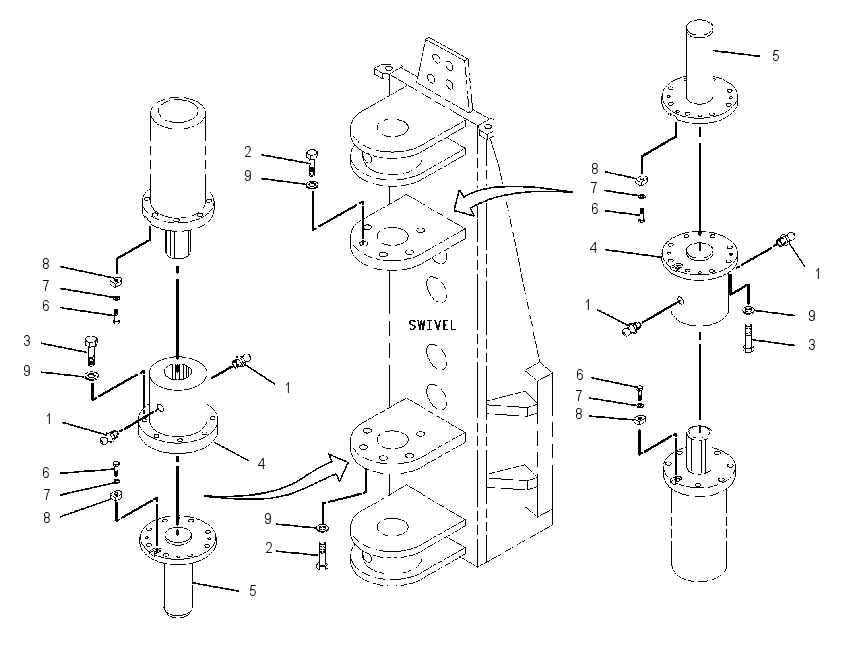 MOUNTING GP-ROTATOR CYLINDER 1446042 CAT