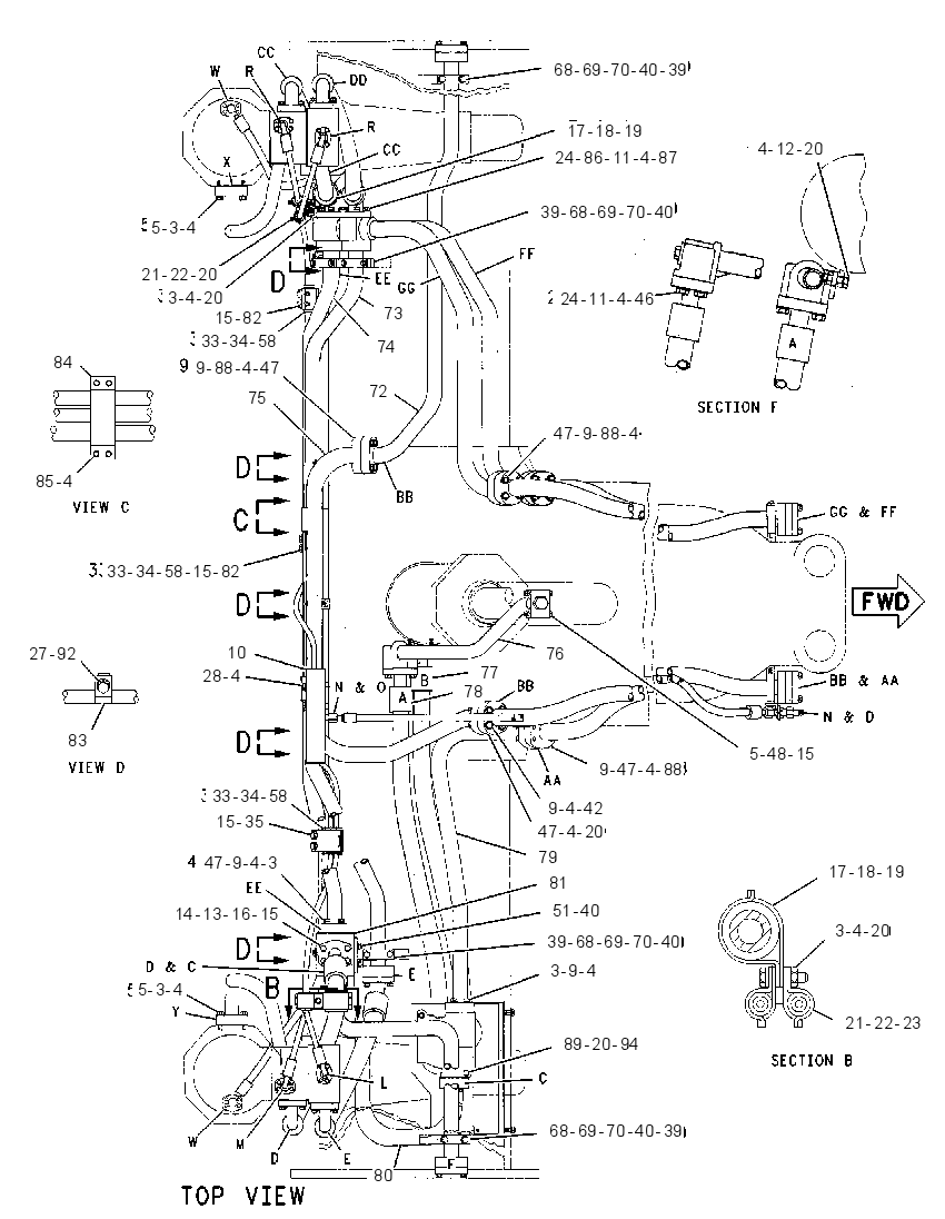 LINES GP-DRAFT FRAME 8W4702 CAT
