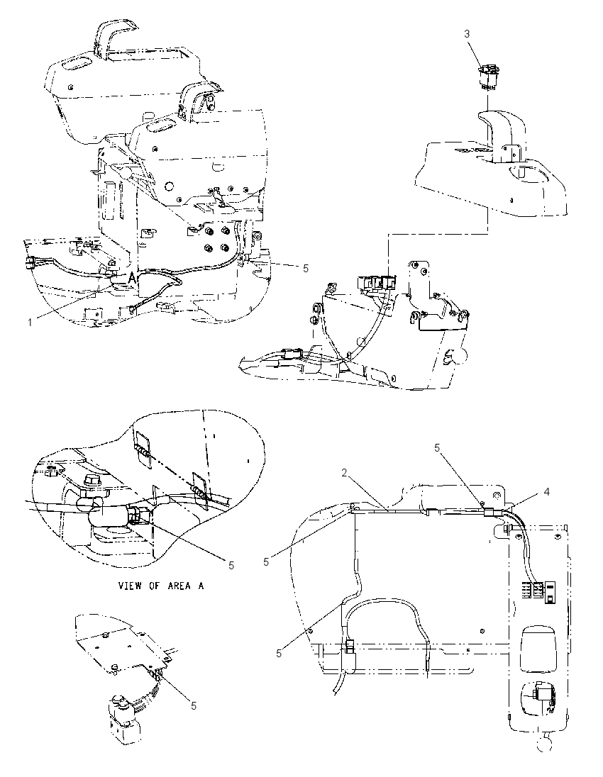 Проводка консоли 1864316 CAT