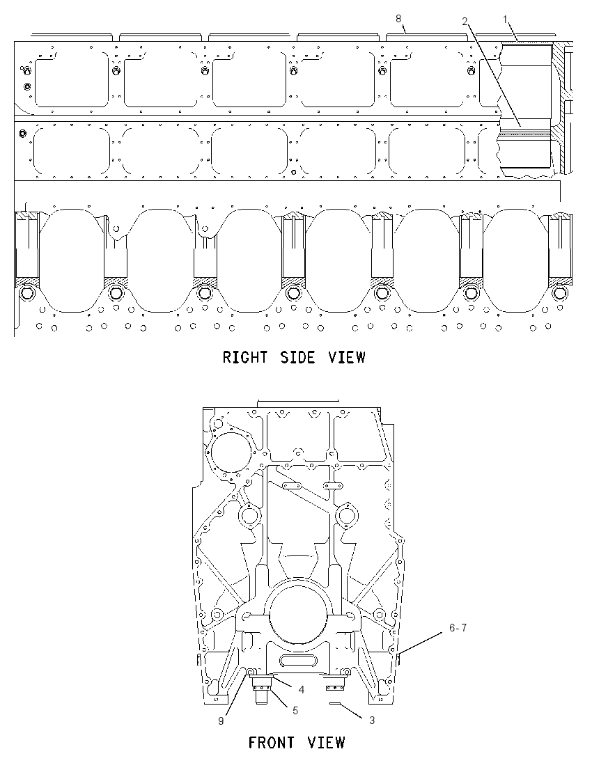 Блок цилиндров в сборе 1896526 CAT