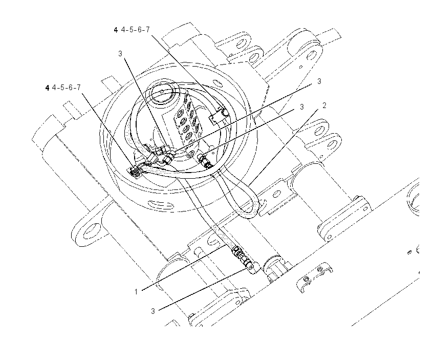 LINES GP-UNDERCARRIAGE CYL 1859969 CAT