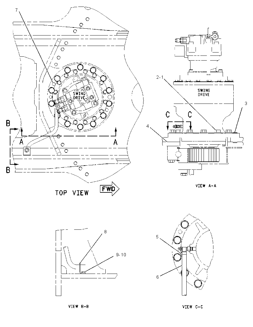 FASTENER GP-SWING DRIVE & MTR 1895022 CAT