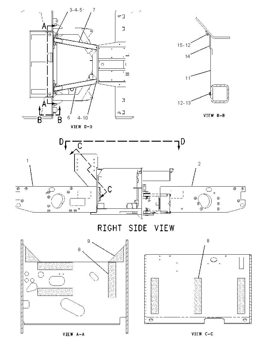 FRAME GP-MAIN 1200133 CAT