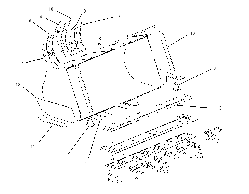KIT-BUCKET PARTS 1491248 CAT