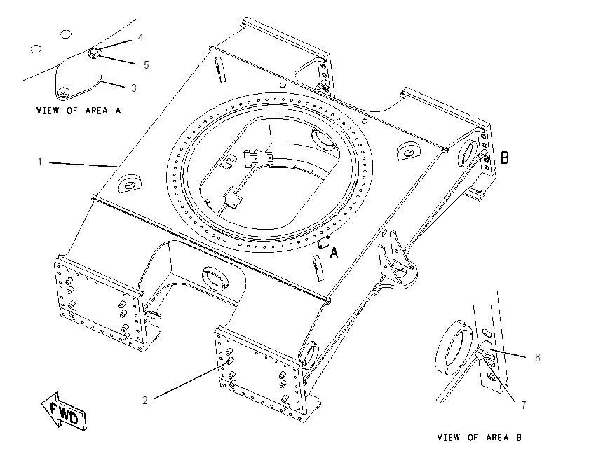 FRAME GP-CARBODY 1394107 CAT