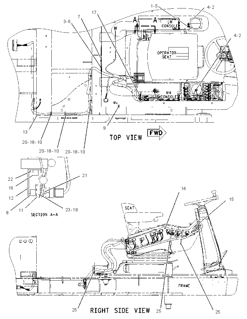 Проводка площадки 1799053 CAT