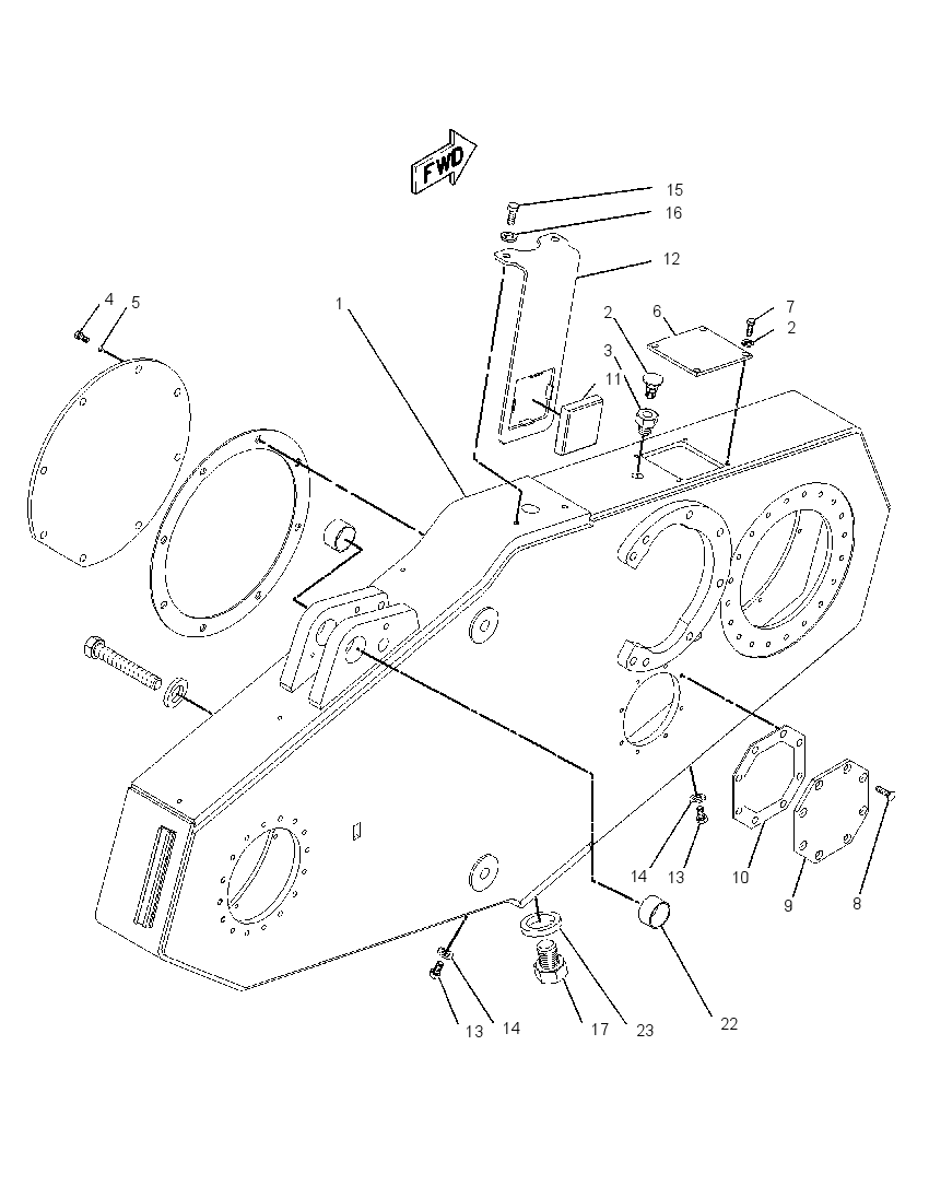 CASE & COVER GP-CHAIN DRIVE 1871420 CAT