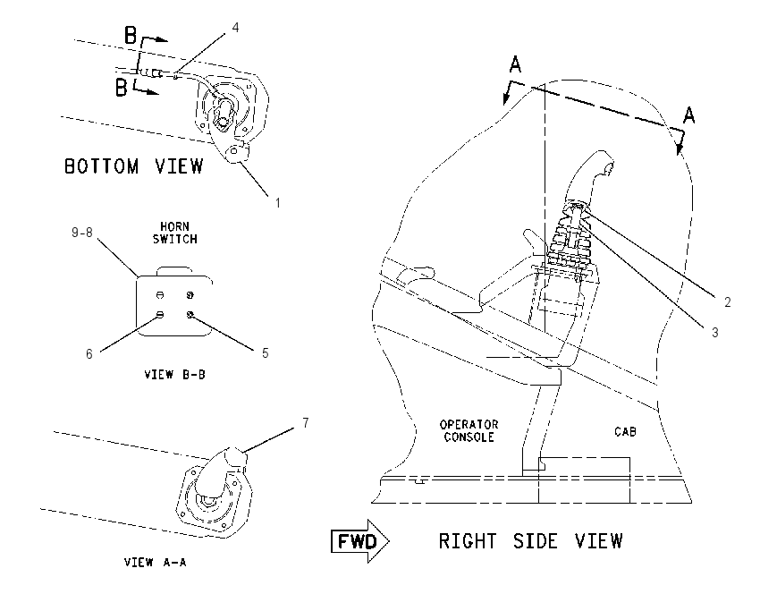 Управление джойстиком 1412035 CAT