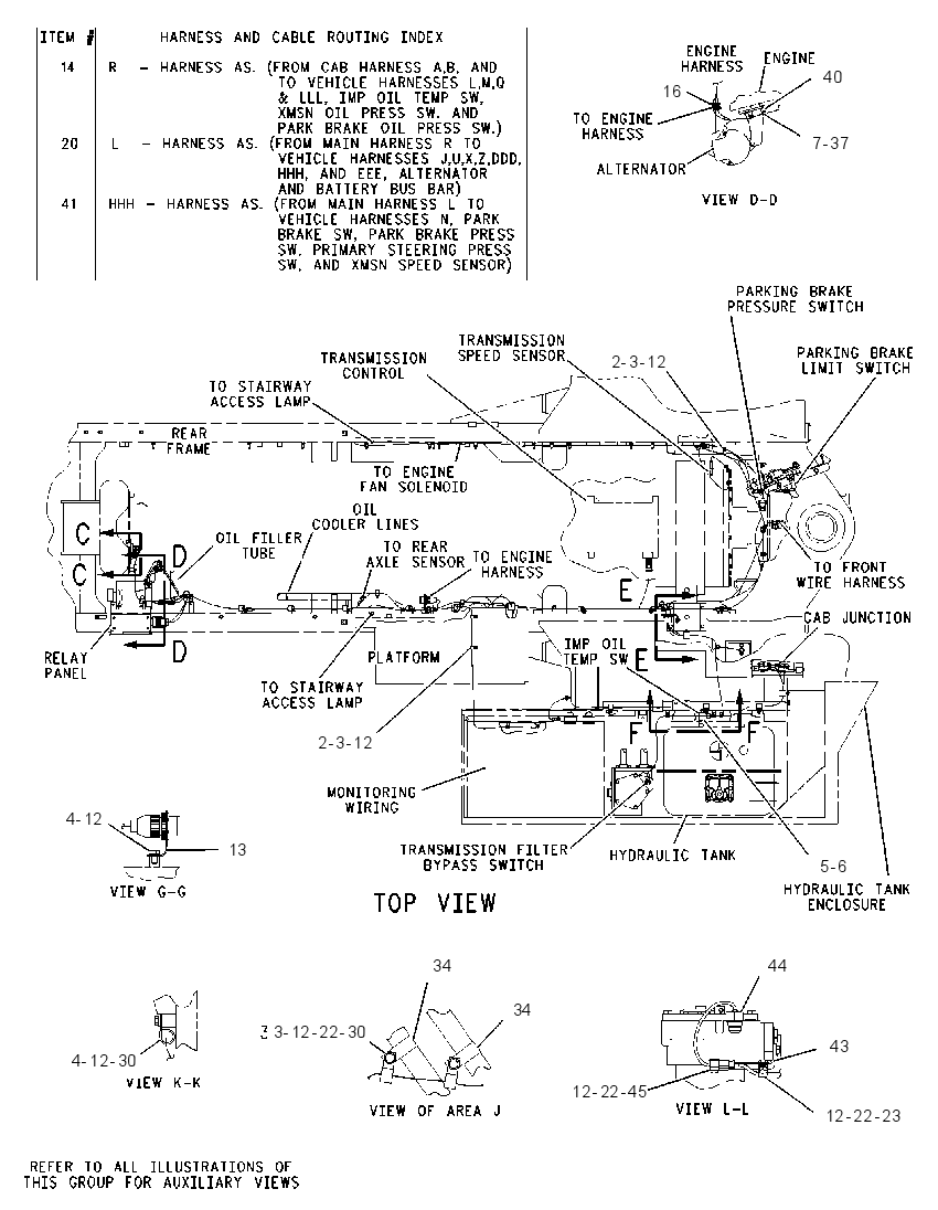 Проводка машины 2Q8202 CAT