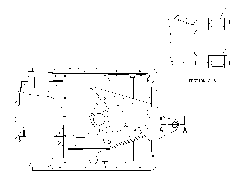 FRAME & BEARING AS 1521604 CAT