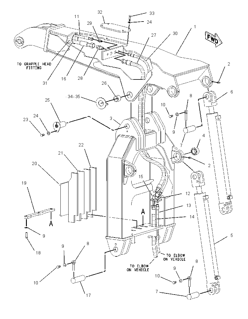 FRAME GP-GRAPPLE 1221723 CAT
