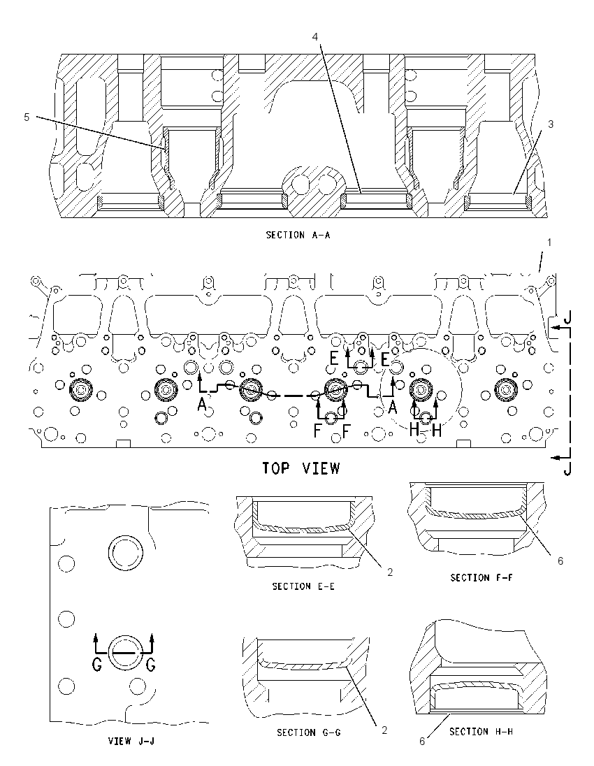 Головка блока цилиндров в сборе 1799459 CAT