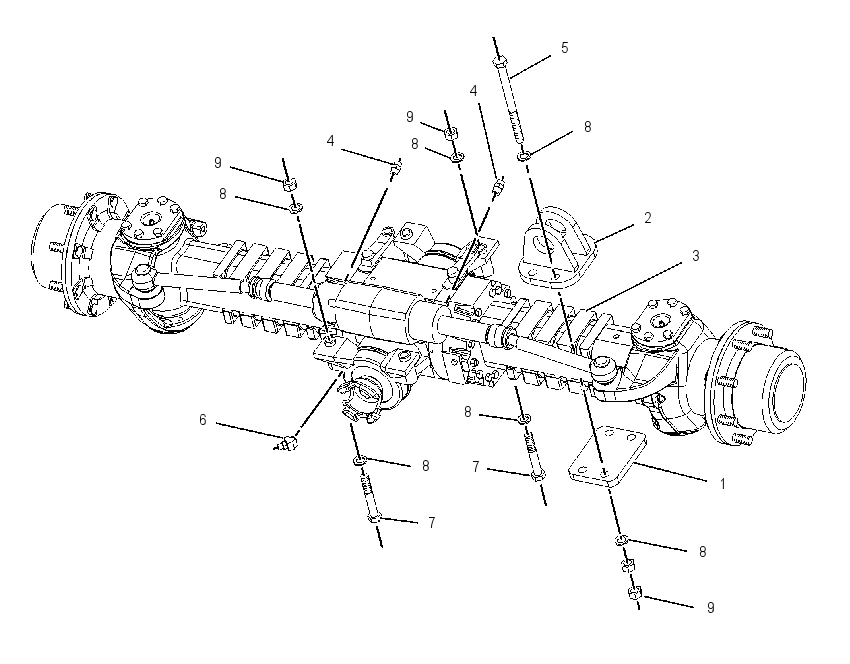 AXLE AR-FRONT 1301911 CAT