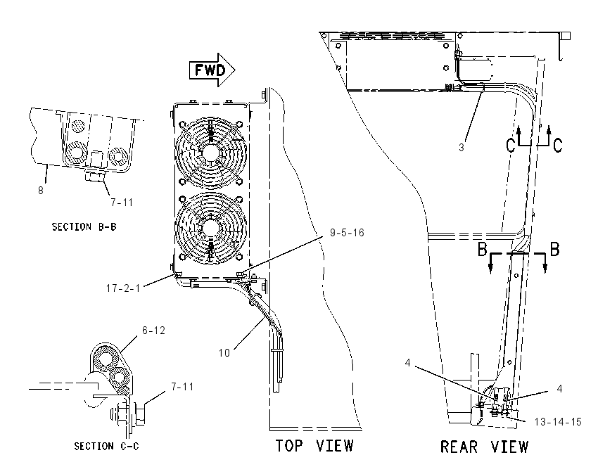 Трубопроводы кондиционера 8X7993 CAT