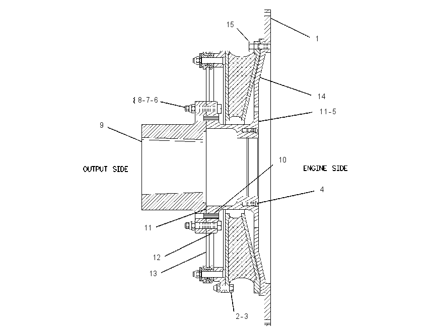 COUPLING GP-TORSIONAL 7C8461 CAT