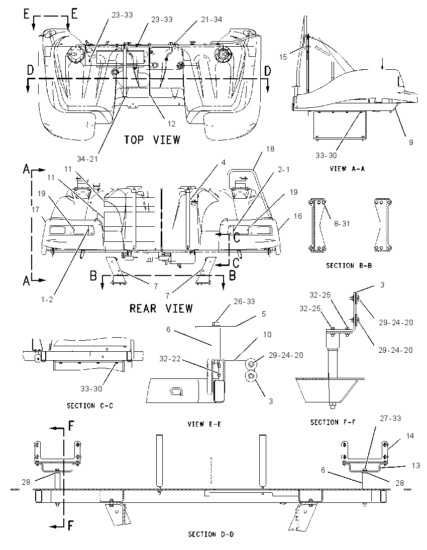 MOUNTING GP-TANK 1566086 CAT