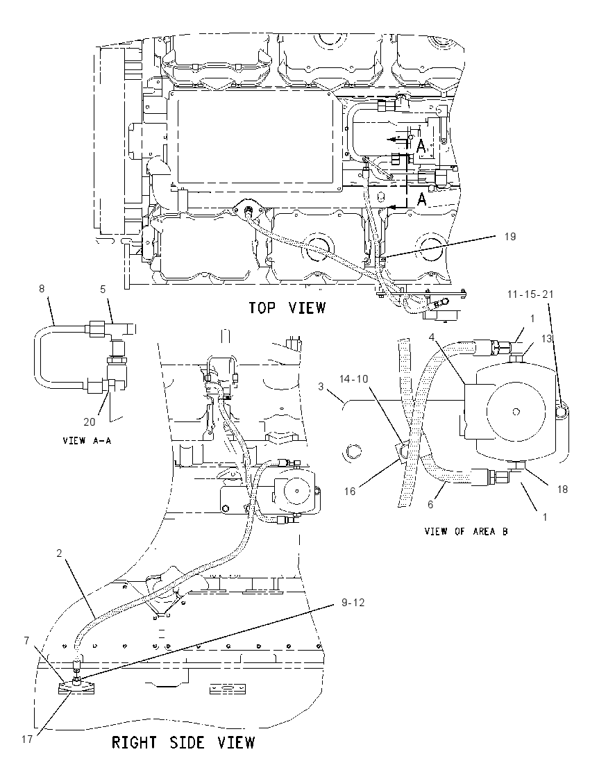 LINES GP-INJ ACTUATION OIL 1760399 CAT
