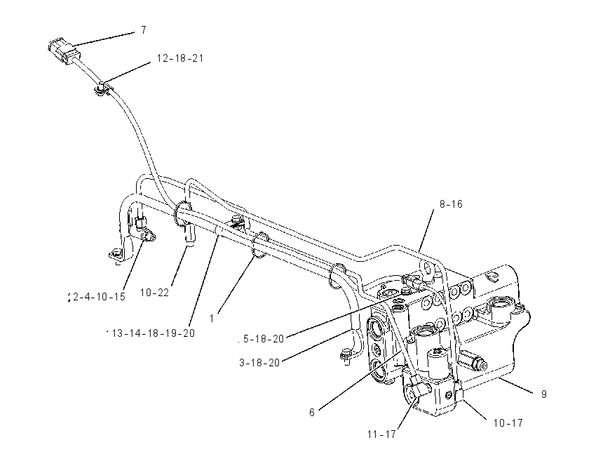 VALVE & MTG GP-DIVERTER 1882440 CAT