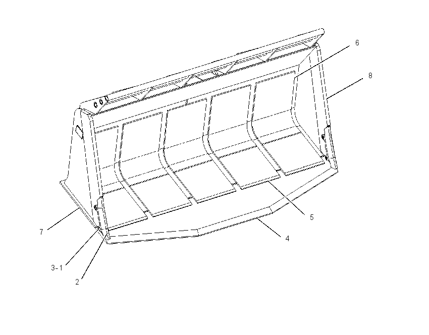 BUCKET GP-BLOCK HANDLING 1667826 CAT